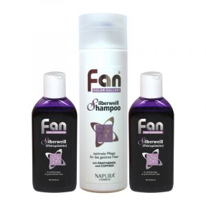 Fan Silberweiß Effektspülmittel 2 x 100 ml + Silberweiß Shampoo 200 ml