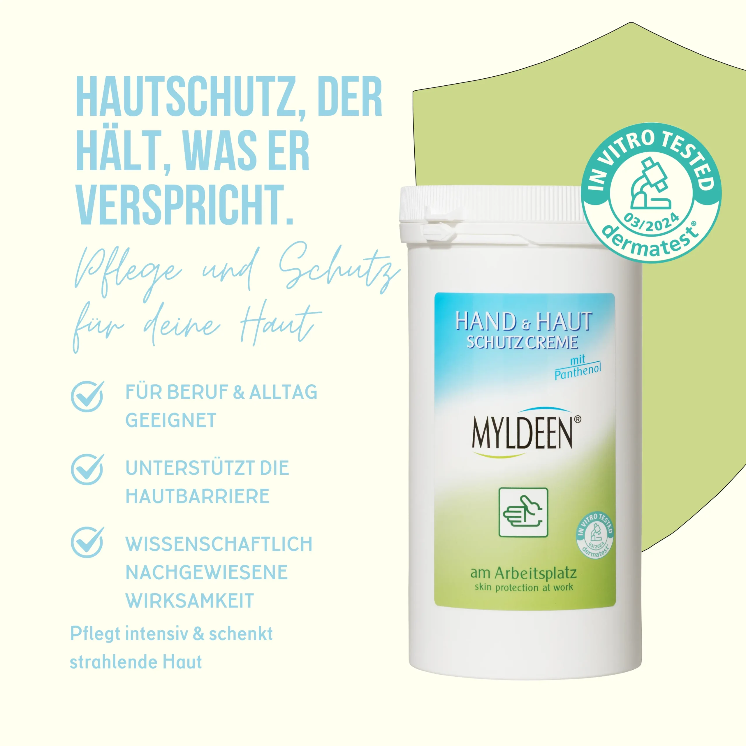 Myldeen Hautschutzcreme 500 ml Nachfülldose – Bild 6