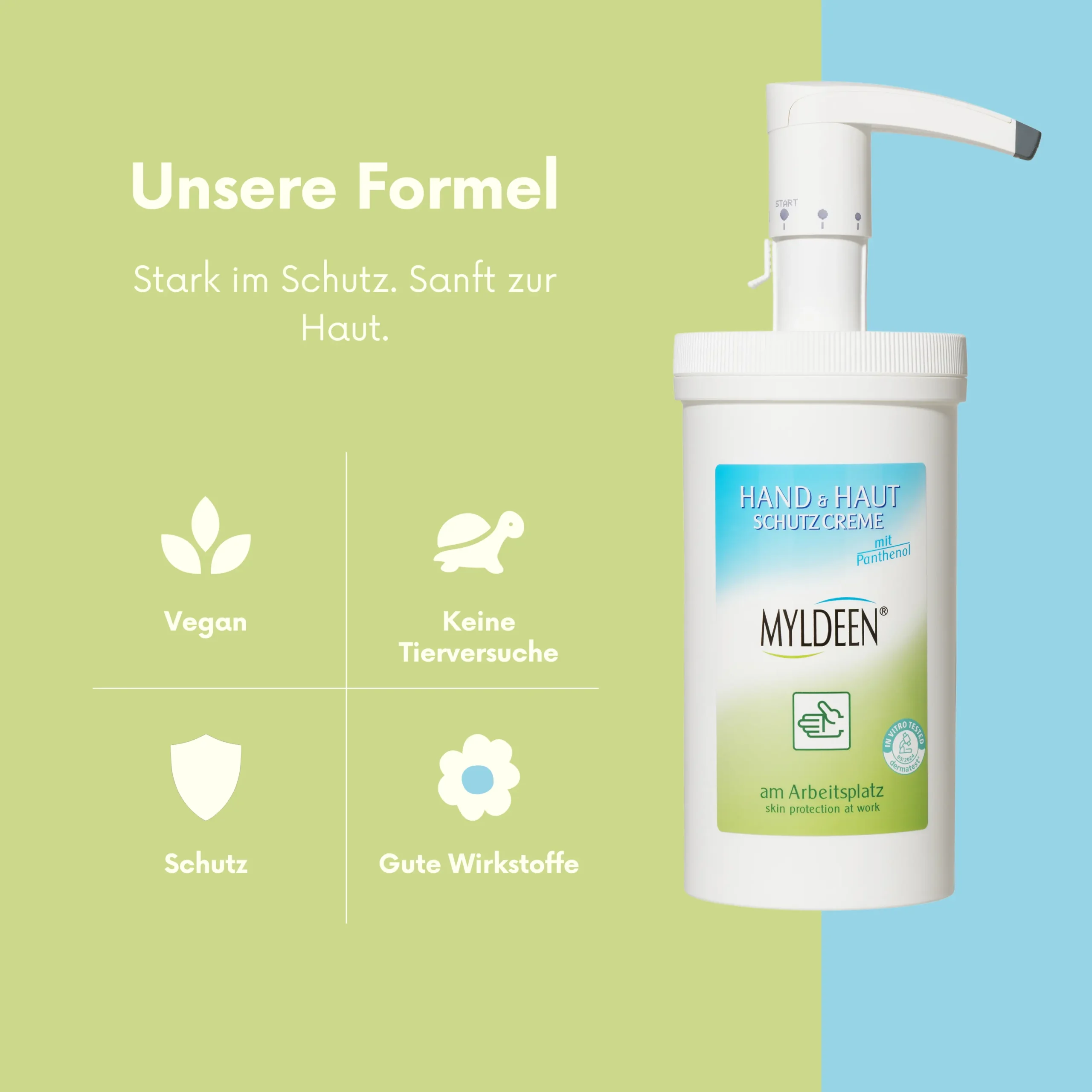 Myldeen Hautschutzcreme 500 ml Spender – Bild 4